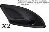 BLACK STITCH FITS HONDA CIVIC TYPE R 06-11 2X REAR PANEL LEATHER COVERS ONLY