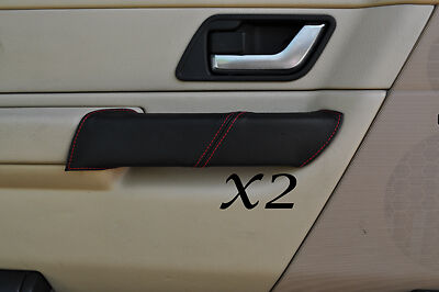 RED STITCH FITS LAND ROVER RANGE ROVER SPORT 05-11 2X FRONT DOOR HANDLE COVERS
