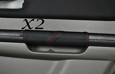 RED STITCH FITS NISSAN X TRAIL X-TRAIL 2001-07 2X REAR DOOR HANDLE LTHR COVERS