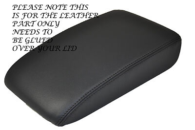 BLACK STITCH FITS VW GOLF MK7 VII 2013+ ANTHRACITE DARK GREY ARMREST COVER