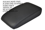 BLACK STITCH FITS VW GOLF MK7 VII 2013+ ANTHRACITE DARK GREY ARMREST COVER