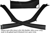 WHITE STITCH FITS NISSAN SKYLINE R33 GTS GTR 93-98 WINDSCREEN PILLAR LTHR COVERS