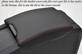 red  stitch FITS VOLVO S60 D5 2011+  ARMREST LEATHER COVER CUSTOM NEW MADE IN UK