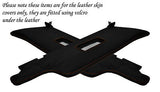 ORANGE STITCH FITS PORSCHE 924 944 968 75-95 2X SUN VISORS LEATHER COVERS ONLY