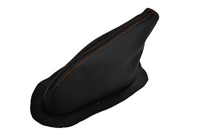 ORANGE STITCHING FITS BOND BUG LEATHER HANDBRAKE GAITER RUBBER REPLACEMENT