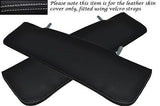 WHITE STITCHING FITS  BEDFORD CF 69-87 2X SUN VISORS LEATHER COVERS ONLY
