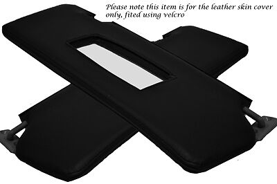 BLACK STITCH FITS FORD SIERRA SAPPHIRE RS COSWORTH 87-93 2X SUN VISORS COVERS