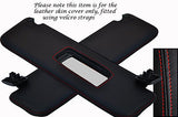 RED STITCHING FITS VAUXHALL OPEL TIGRA 04-09 2X SUN VISORS LEATHER COVERS ONLY