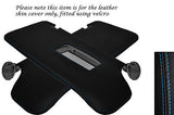 BLUE STITCHING FITS FORD FOCUS MK1 MK2 98-04 2X SUN VISORS LEATHER COVER ONLY