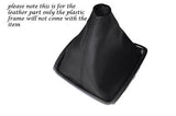 BLACK STITCHING FITS RENAULT LAGUNA MK3 2007-2012 LEATHER  GEAR GAITER ONLY