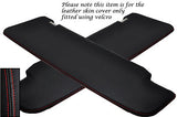 RED STITCH FITS FIAT DUCATO PEUGEOT BOXER 07-13 2X SUN VISORS LEATHER COVERS