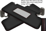 RED STITCH FITS LAND ROVER DISCOVERY 3 04-09 2X SUN VISORS LEATHER COVERS ONLY