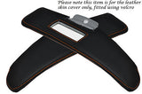 ORANGE STITCHING FITS SMART ROADSTER 03-05 2X SUN VISORS LEATHER COVERS ONLY