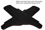 RED STITCH FITS CORVETTE 63-67 2X SUN VISORS LEATHER COVERS ONLY CUSTOM NEW