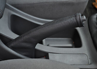 BLACK STITCHING FITS TOYOTA HILUX  2005-2013 LEATHER HANDBRAKE GAITER ONLY