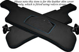 BLUE STITCH FITS NISSAN 300ZX Z32 90-95 2X SUN VISORS LEATHER COVERS ONLY