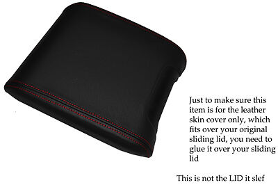RED STITCH FITS BMW E39 1996-2003 SLIDING ARMREST COVER LEATHER SKIN COVER