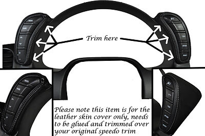 GREY STITCH FITS CORVETTE C6 2005-2013 2X DASH PODS LEATHER WRAPS COVERS ONLY