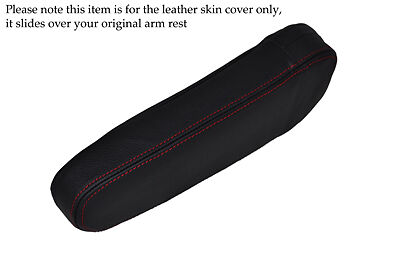 RED STITCH FITS HONDA CRV CR-V 02-06 1X DRIVER ARMREST LEATHER SKIN COVER ONLY
