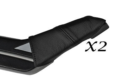 BLACK STITCH FITS ALFA ROMEO ALFETTA GTV6 74-86 2X DOOR HANDLE LEATHER COVERS