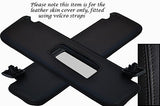 BLACK STITCHING FITS VAUXHALL OPEL TIGRA 04-09 2X SUN VISORS LEATHER COVERS ONLY
