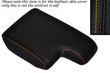 GERMAN FLAG STITCH FITS BMW 3 SERIES E36 1992-1999 ARMREST BLACK LEATHER COVER