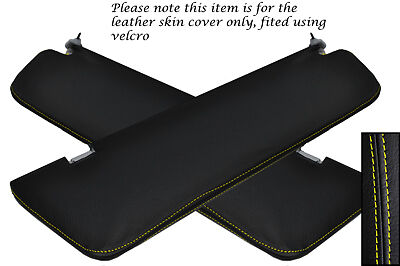 YELLOW STITCH FITS MERCEDES VITO W639 04-11 2X SUN VISOR COVERS NO MIRROR MODELS
