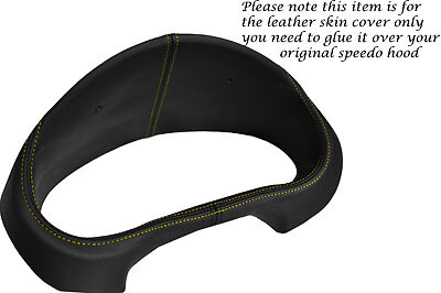 YELLOW STITCH FITS SUBARU IMPREZA WRX STI 2001-2003 GAUGE SPEEDO LEATHER COVER