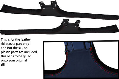 red stitching FITS SMART FORFOUR 04-07 INNER SILL LEATHER COVERS ONLY CUSTOM NEW