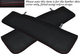 RED STITCHING FITS BEDFORD CF 69-87 2X SUN VISORS LEATHER COVERS ONLY CUSTOM NEW