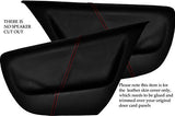 RED STITCHING FITS  VW LUPO 98-05 2X REAR DOOR CARD LEATHER SKIN COVERS ONLY