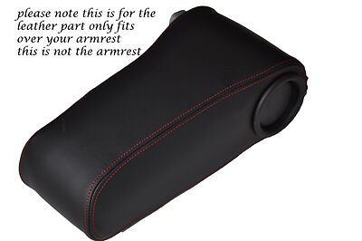 RED STITCHING FITS MERCEDES W124 E CLASS 83-95 ARMREST LEATHER SKIN COVER ONLY