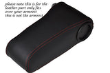RED STITCHING FITS MERCEDES W124 E CLASS 83-95 ARMREST LEATHER SKIN COVER ONLY