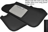 BLACK STITCH FITS CHRYSLER 300C 2006-2010 2X SUN VISORS LEATHER COVERS