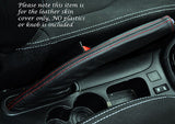 RED STITCHING FITS RENAULT CLIO 2013+ LEATHER HANDBRAKE GAITER ONLY CUSTOM NEW