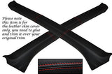 RED STITCH FITS TOYOTA MR2 MK1 85-89 WINDSCREEN PILLAR SURROUND LTHR COVERS ONLY