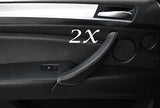 GREY STITCH FITS BMW X5 E70 07-13 2X REAR DOOR HANDLE LEATHER COVERS ONLY