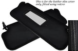 GREY STITCH FITS FORD ESCORT MK3 MK4 2X SUN VISORS LEATHER COVERS ONLY