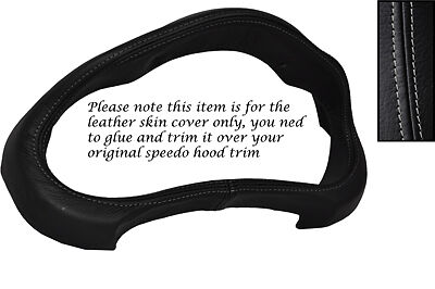 GREY STITCH FITS TOYOTA CELICA 99-06 GAUGE HOOD SPEEDO SURROUND LEATHER COVER