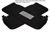 RED STITCH FITS RENAULT CLIO MK2 98-06 2X SUN VISORS LEATHER COVERS ONLY