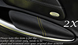 YELLOW STITCH FITS PORSCHE BOXSTER 986  2X DOOR ARMREST LEATHER COVERS ONLY