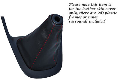 FITS HYUNDAI I10  LEATHER GEAR GAITER SHIFT BOOT RED ST CUSTOM NEW MADE IN UK