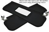BLACK STITCHING FITS MG MGB GT V8 1973-1976 2X SUN VISORS LEATHER COVERS