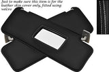 WHITE STITCH FITS MERCEDES C CLASS W202 93-00 2X SUN VISORS LEATHER COVERS ONLY