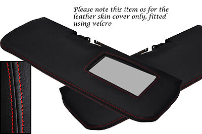 RED STITCHING FITS LOTUS ELAN M100 2X SUN VISORS LEATHER COVERS ONLY CUSTOM NEW