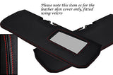 RED STITCHING FITS LOTUS ELAN M100 2X SUN VISORS LEATHER COVERS ONLY CUSTOM NEW