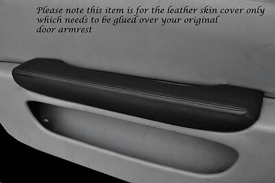 BLACK STITCH FITS TOYOTA LEXUS SOARER 90-00 2X DOOR PAD ARMREST LEATHER COVERS