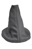 FITS AUDI A4 B6 01-04 GRAY REAL LEATHER GEAR SHIFT GAITER CUSTOM NEW MADE IN UK