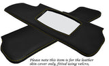 YELLOW STITCH FITS TRIUMPH SPITFIRE GT6 62-80 2X SUN VISORS LEATHER COVERS ONLY