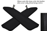 BLACK STITCHING FITS LOTUS ELAN 2X SUN VISORS LEATHER COVERS ONLY CUSTOM NEW